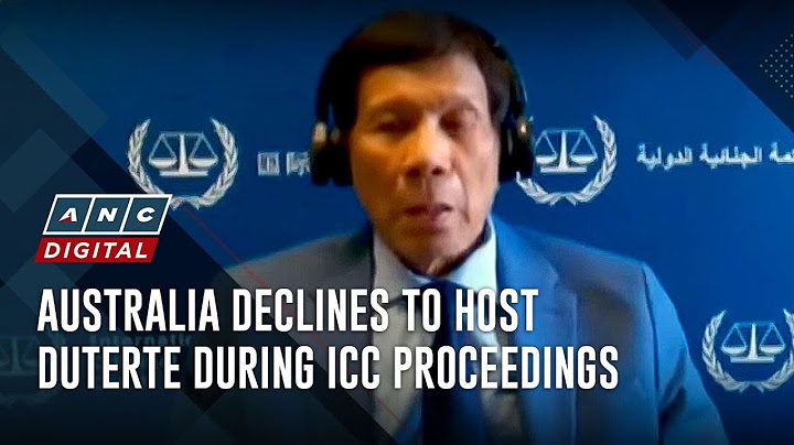 Australia declines to host Duterte during ICC proceedings | ANC