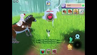 Catching an alicorn (winged uni) in horse life!