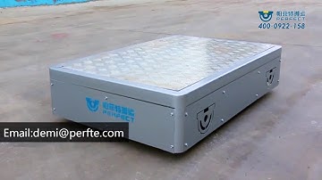 battery powered transfer freight cart with material handling system