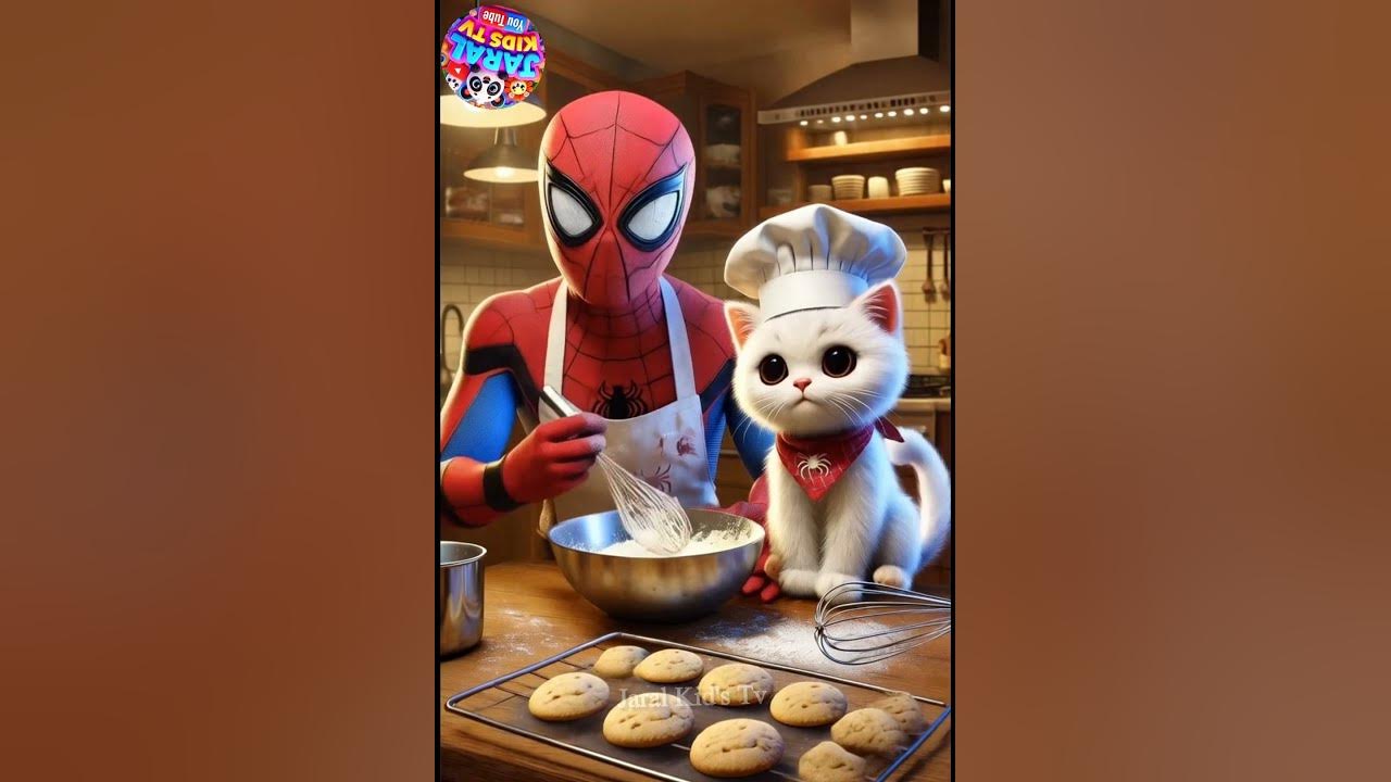 Superman And Cat in Kitchen cartoon kidssong superman YouTube