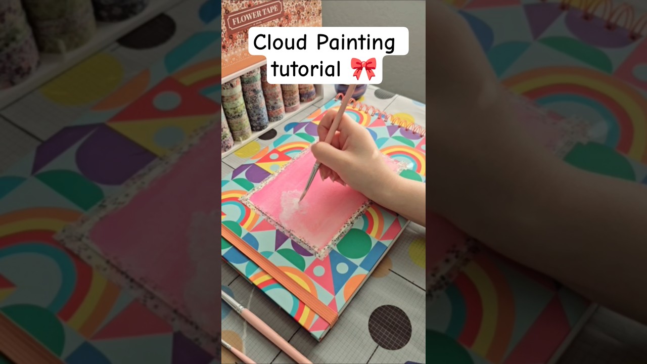 Урок рисования розовых облаков 