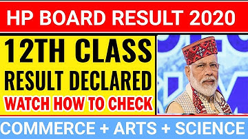 HPBOSE 12th result 2020 Declared | How to Check HPBOSE 12th result 2020 | hpbose.org | In Hindi