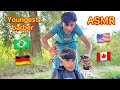 ASMR youngest barber 💈 in the world Amazing haircut with brand new equipments