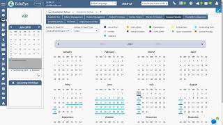 How Campus Calendar is setup in School Management System