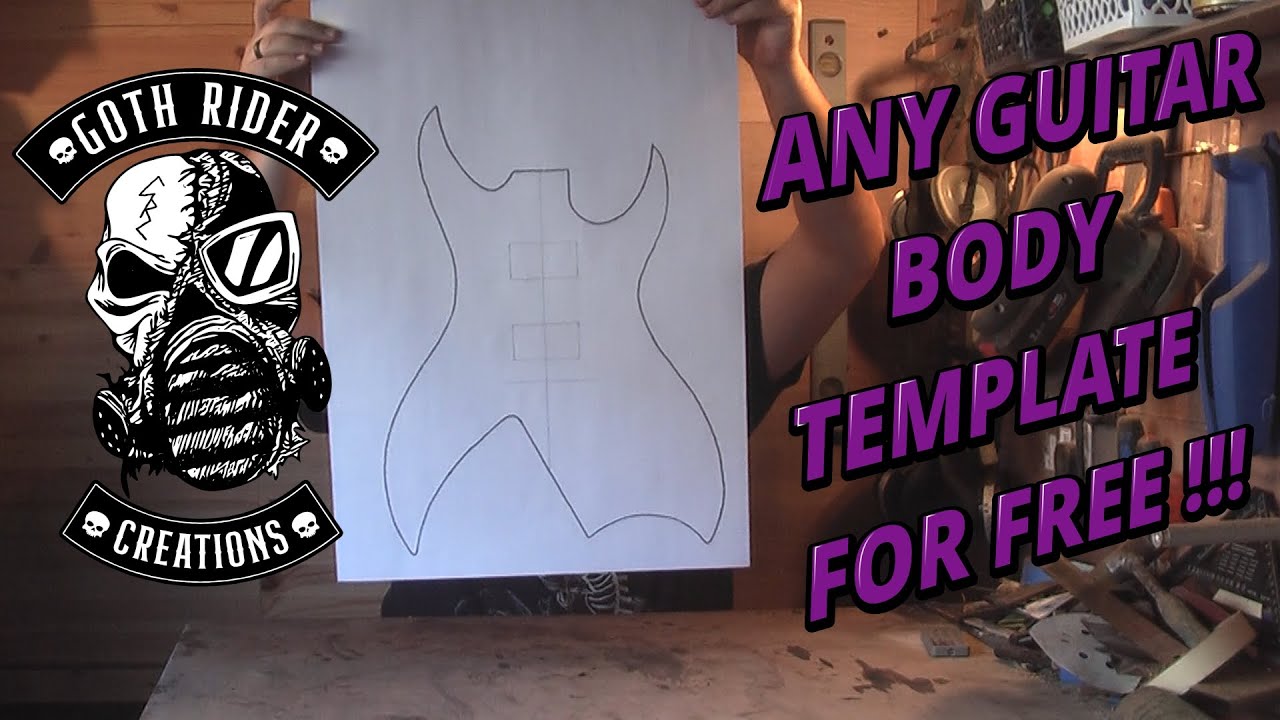 Make Your Own Templates of Any Guitar Body, No Printer or Paid Software