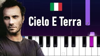 Nek - Cielo e terra (Piano Tutorial)