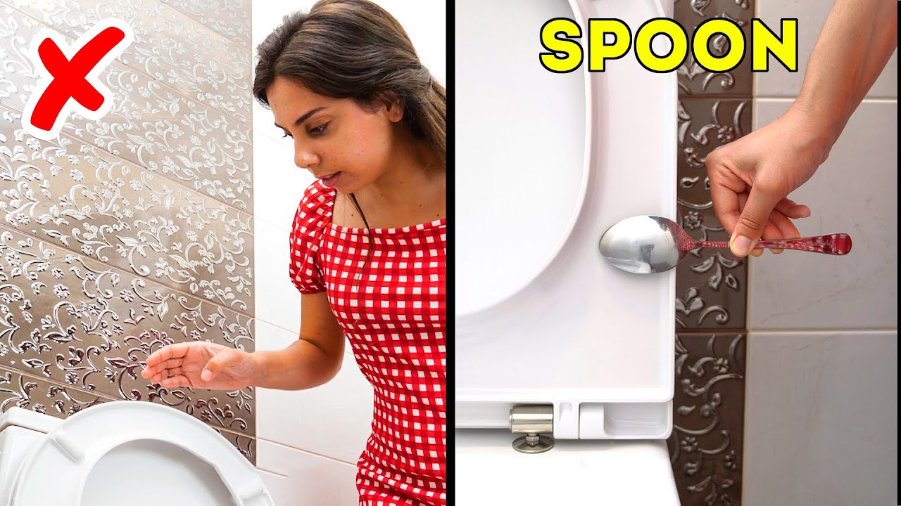 RESTROOM SURVIVAL GUIDE! 36 Life hacks that will save your life some
