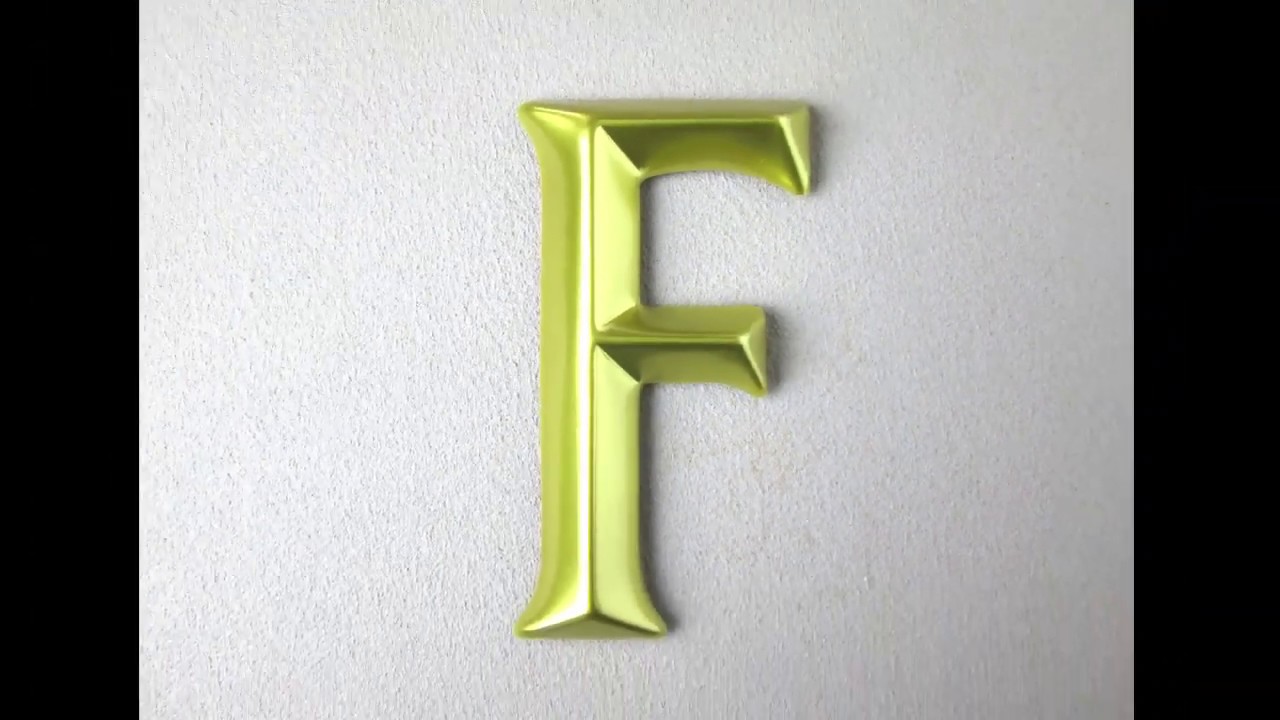 Letter F. YouTube
