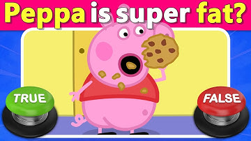 ⭕❌ Peppa Pig True or False Quiz! 🐷 Test Your Knowledge of All the Characters | Quiz DingDong