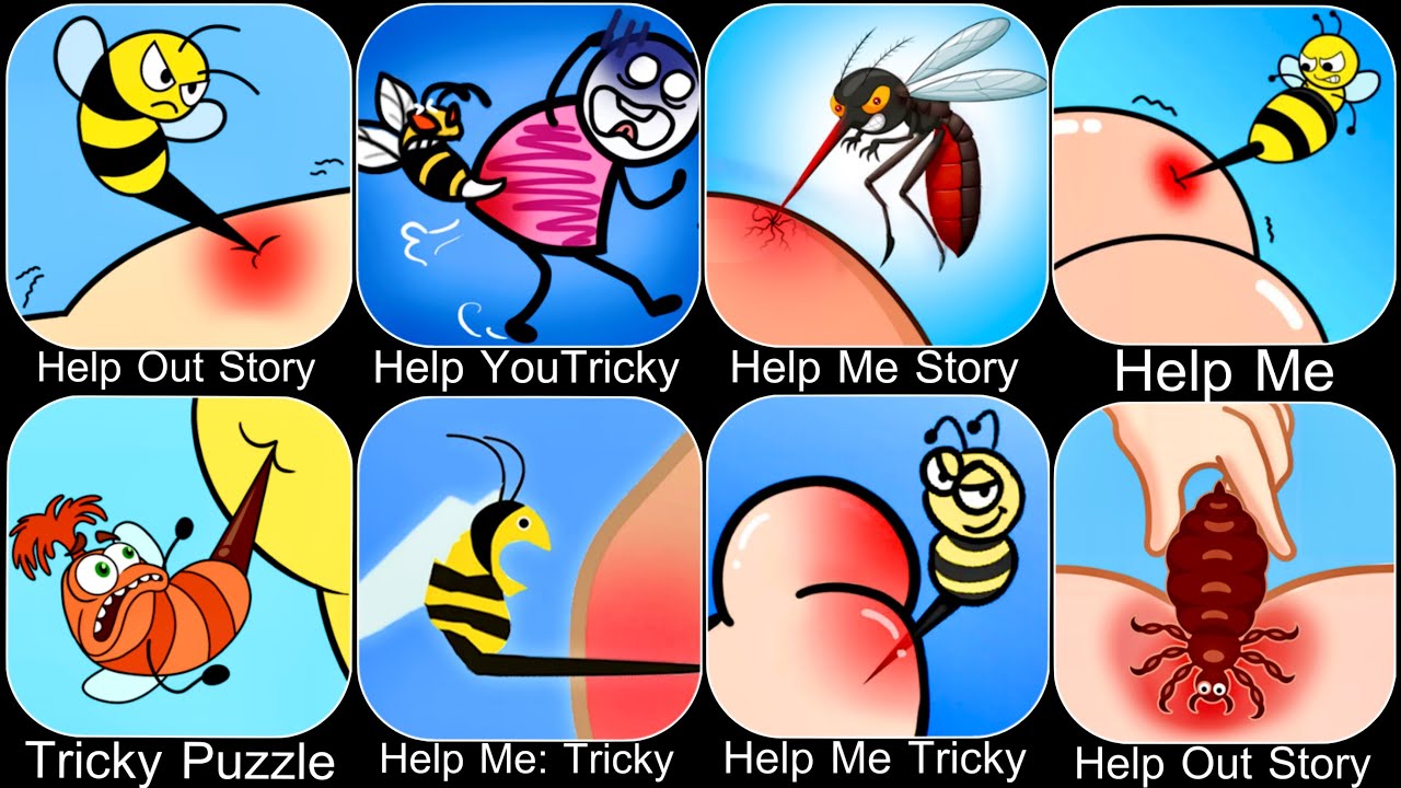 Help Me Tricky Puzzle,Help Me Brain,Help Me Tricky Story,Help Stickman Tricky puzzle VS Tricky Story