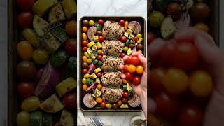Sheet Pan Balsamic Chicken Recipe | Easy Healthy One Pan Dinner | 40 Minutes #healthydinner