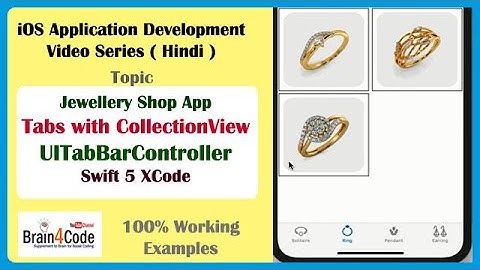How to Create Tabs in iOS Using Swift 5 XCode | Hindi | Use UICollectionView inside TabBarController
