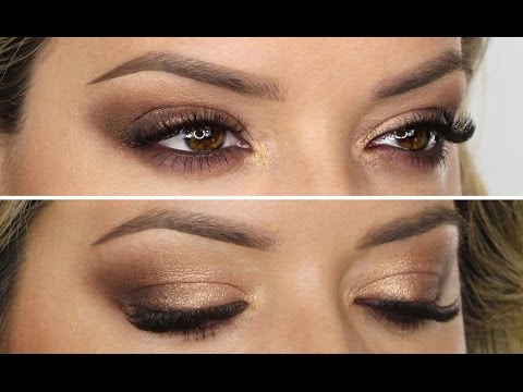 Brown & Peach Gold Shimmer Makeup Tutorial | Shonagh Scott | ShowMe MakeUp