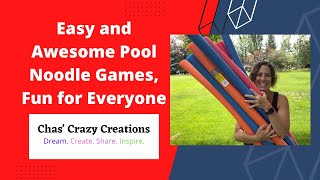 Easy and Awesome Pool Noodle Games, Fun for Everyone