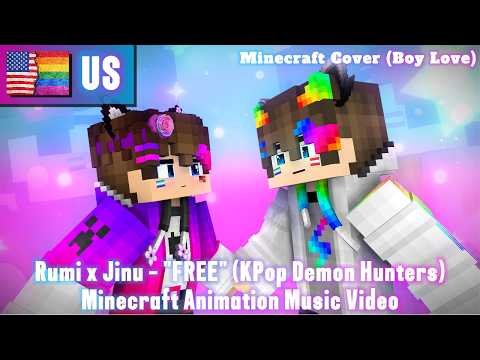 🎤 FREE 🎵 Rumi & Jinu (K-Pop Demon Hunters) - Minecraft Animation Boy Love [Music Video] ♪