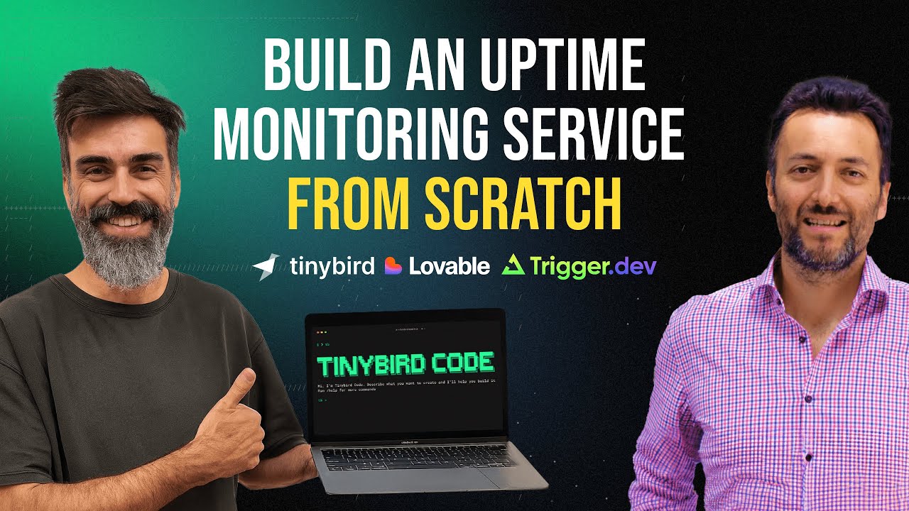 Build an Uptime Monitoring Service from scratch with Tinybird, Lovable, and Trigger dev