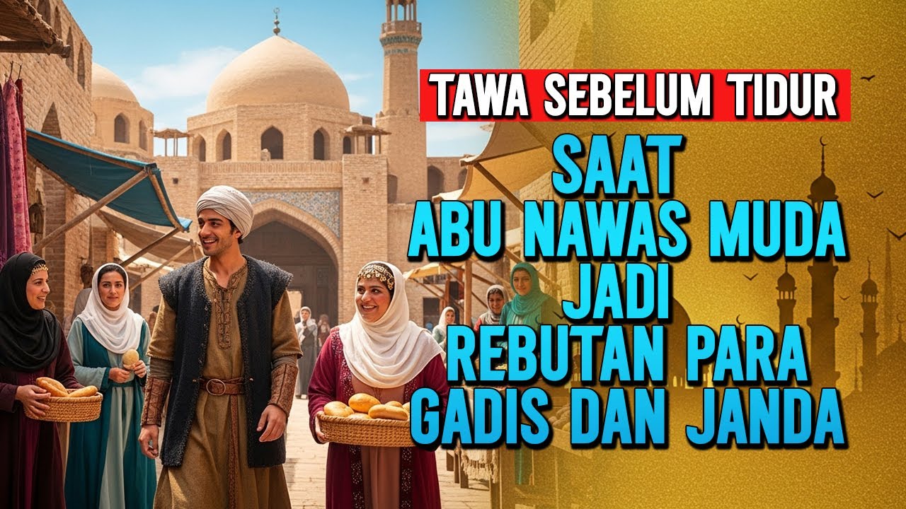 ABUNAWAS MUDA – SI CERDIK YANG JADI REBUTAN  PARA WANITA - KISAH LUCU PENGANTAR TIDUR