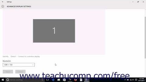 Windows 10 Tutorial Changing the Display Settings Microsoft Training