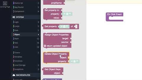 Codeless Programming - Working with Objects