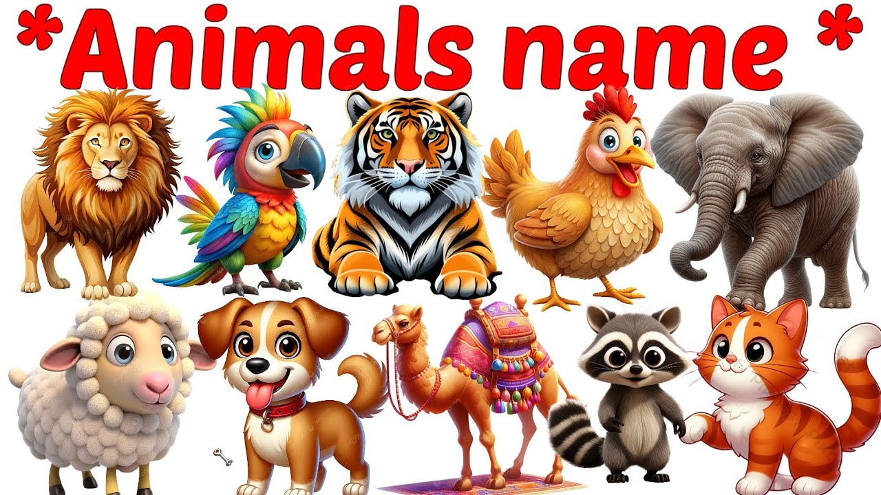 Animals Name 🐯🐕| Animals Name in Bengali to English With Pictures | Animals Name for Kids | Animals