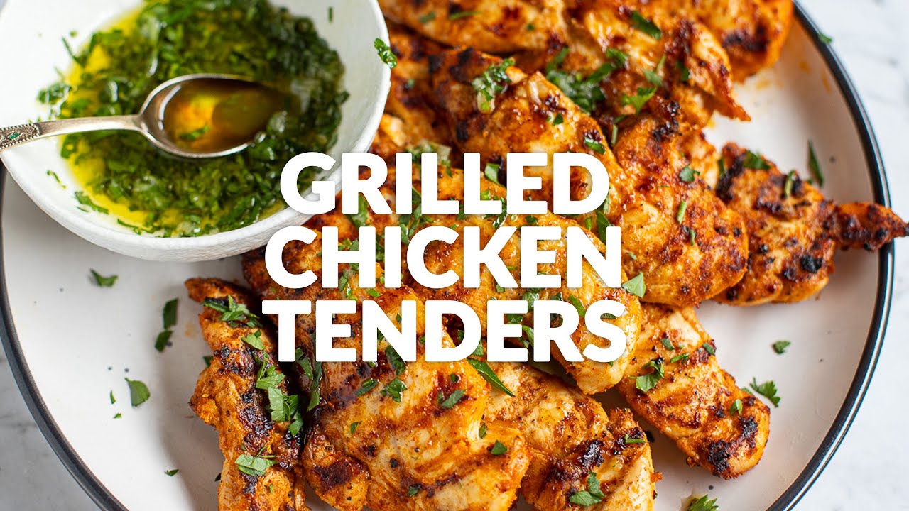 GRILLED CHICKEN TENDERS - YouTube
