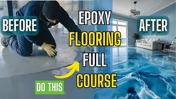 Epoxy Flooring Full Course | How To Make Epoxy Flooring Step by Step Guide |how to do epoxy flooring