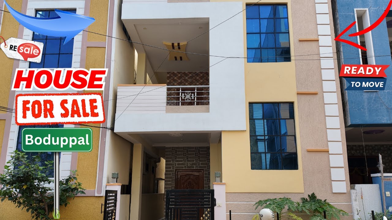G+1 Independent House For Sale in Uppal | 95Lakhs | West Facing | 30Feet Road Facing | #houseforsale