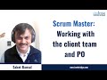 Scrum master interview  working with the client team and product owner po
