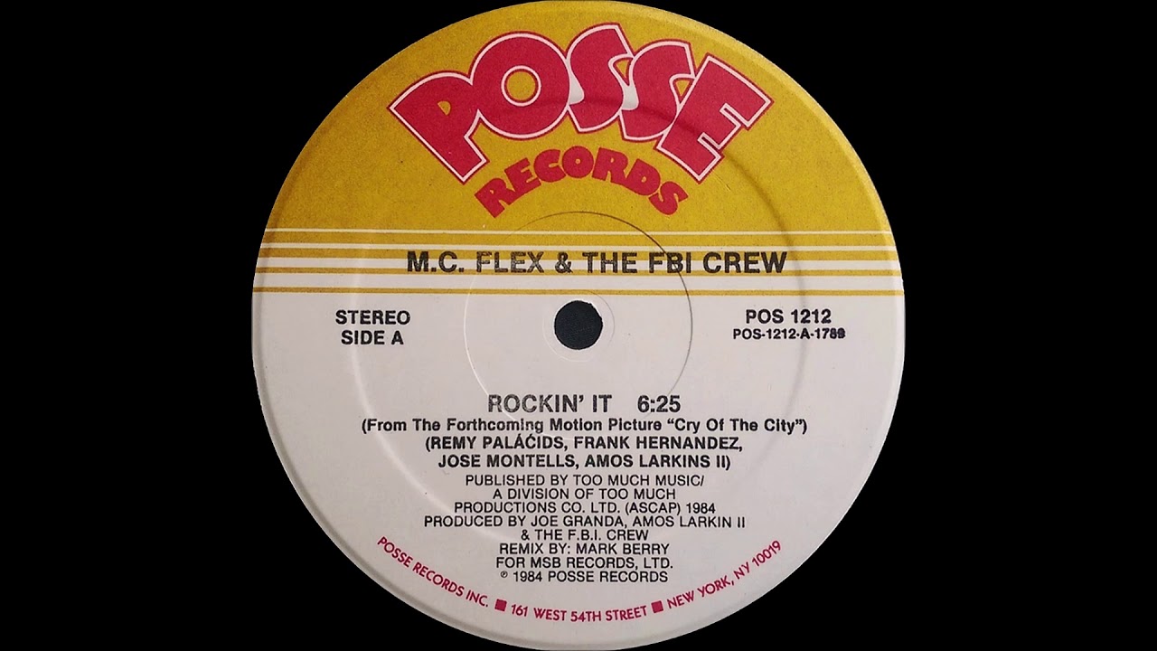洋楽 MC Flexx g-rap M.C. Flex & The FBI Crew (1984) Rockin' It [12