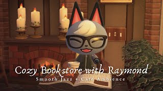 Cozy Bookstore Café with Raymond ☕  Café Ambience Chatter + Smooth Jazz Piano Music 1 Hour No Ads