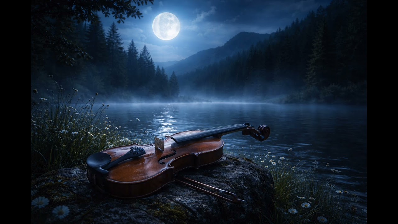 Hegedű sír az éjben