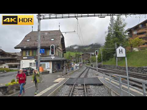 Cab Ride : GoldenPass Panoramic MOB Railway Zweisimmen to Rougemont - Train Driver View | 4K 60p HDR