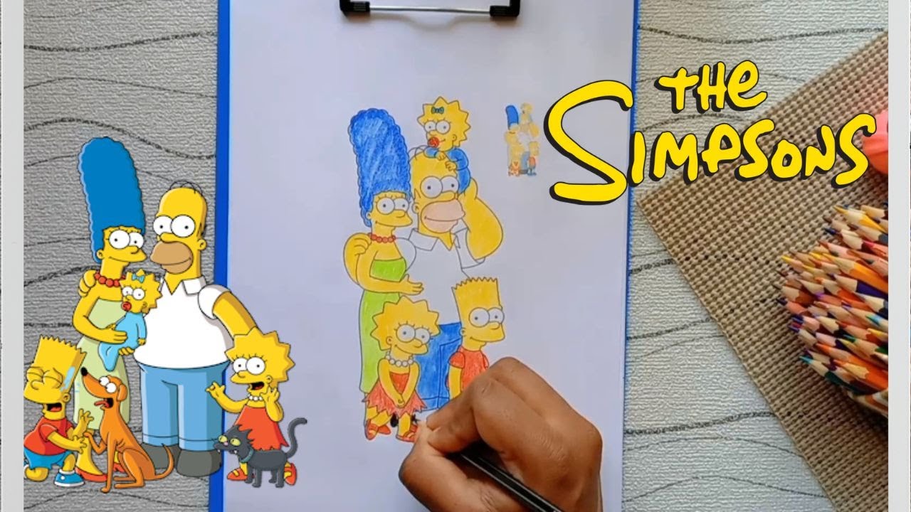 The Simpsons Family Coloring pages | The Simpsons Family | Coloring ...
