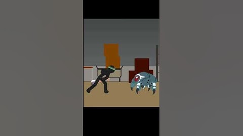 Stickman vs. spider robot - Anger of stick 5 animation #angerofstick #animation #sticknodes #robot