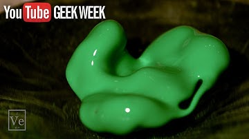 Slow-Mo Non-Newtonian Fluid on a Speaker