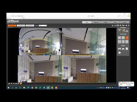 Chế độ chia hình Camera Fisheye Dahua trên trình duyệt web