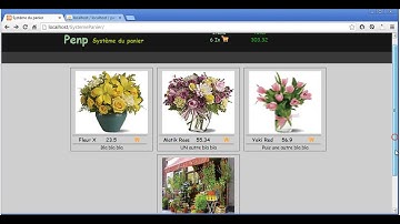 Php jQuery mySQL Système panier - Application + code source