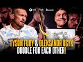 Tyson Fury vs Oleksandr Usyk Doodle | Heavyweight champions draw UNIQUE art for EACH OTHER 🎨