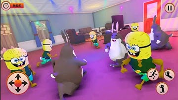 Hello Sponge Neighbor Escape Gameplay Walkthrough Part 2 || Level 7 to 10 ||