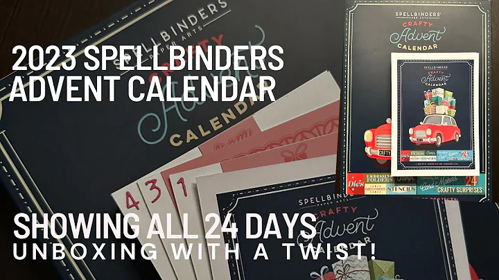 UNBOXING ALL 24 DAYS | 2023 Spellbinders Crafty Advent Calendar