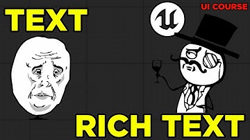 Text and Rich Text in Unreal Widgets EXPLAINED
