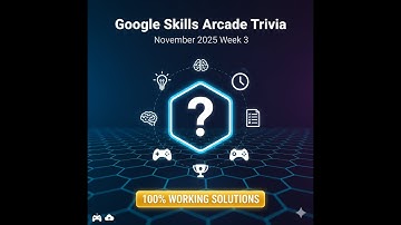 Google Skills Arcade Trivia November 2025 Week 3 ANSWERS  #freeswags #trivia #week3 #ai#googlearcade