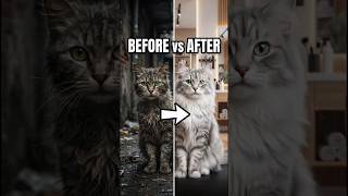 Rescuing And Cleaning A Homeless Street Cat 🥺❤️