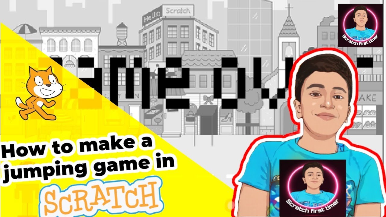 How to make a jumping game in scratch - YouTube