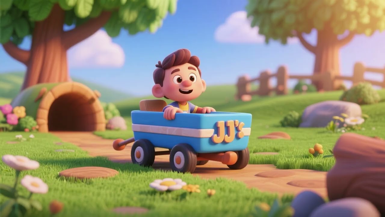 JJ’s Little Blue Wagon Adventure | Fun Nursery Rhymes & Kids Songs
