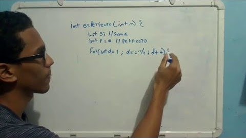 FUNCIÓN C++ | Determinar si un número es Perfecto