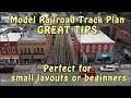 Model Railroad Track Plan GREAT TIPS! Perfect for small layouts & begineers