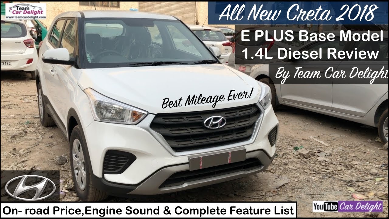 New Creta 2018 Base Model 1.4 Diesel E Plus Review | Creta ...