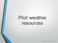 Part 107 - Weather Part 2 of 2