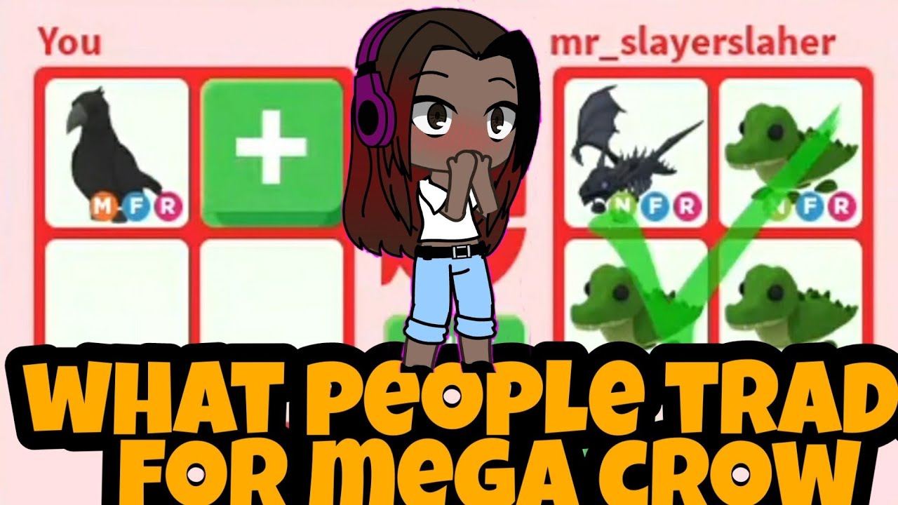 What People Offering For Mega Neon Crow In Adopt Me Trading Youtube - roblox adopt me mega neon crow